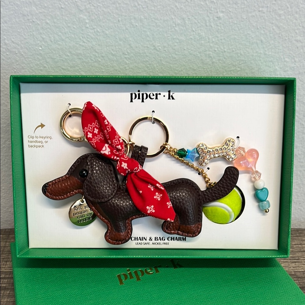 Piper K Dachshund Doggo Bag Charm 🎾🐾🦴 - Picture 1 of 9